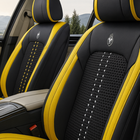 Funda Universal Iron Completa para Auto en Cuero Legítimo +3 REGALOS: Alfombras Automotrices