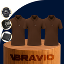 [Llevá 3 Pagá 2] Camisa Polo de Hombre en Algodón y Poliéster +REGALOS: Reloj, Cinturón y Billetera