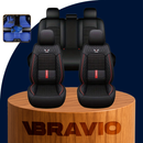 Funda para Asiento de Auto Revok en Cuero Legítimo con Airbag Incorporado +REGALO: Alfombra Automotriz