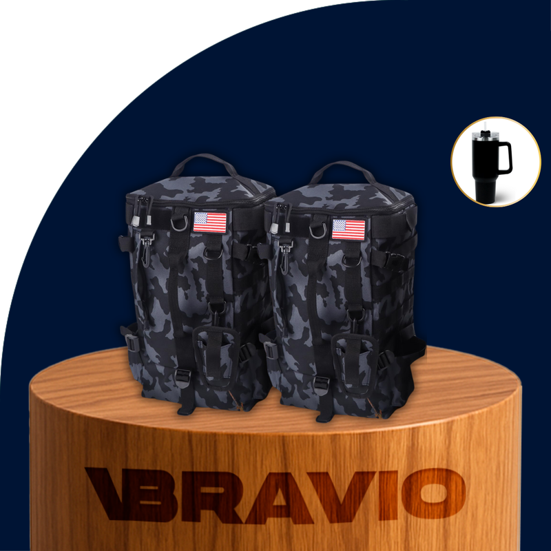 [Llevá 2 y pagá 1] Mochila Táctica Militar Multifuncional de Tela RipStop +REGALO: Vaso Térmico
