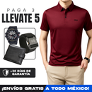[Llevá 5, Pagá 3] Camisa Polo de Hombre Lanux en Algodón y Poliéster +REGALOS: Reloj, Cinturón y Billetera
