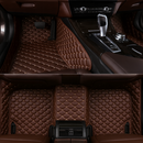 Juego de 5 Alfombras Automotrices Racer en Cuero Legítimo (¡Calidad y Confort!) +REGALO: Mini Aspiradora