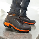 Kit Bota Rokar Masculina en Cuero Legítimo, Punta de Acero y Plantilla Ortopédica +3 REGALOS: Reloj, Cinturón y Billetera